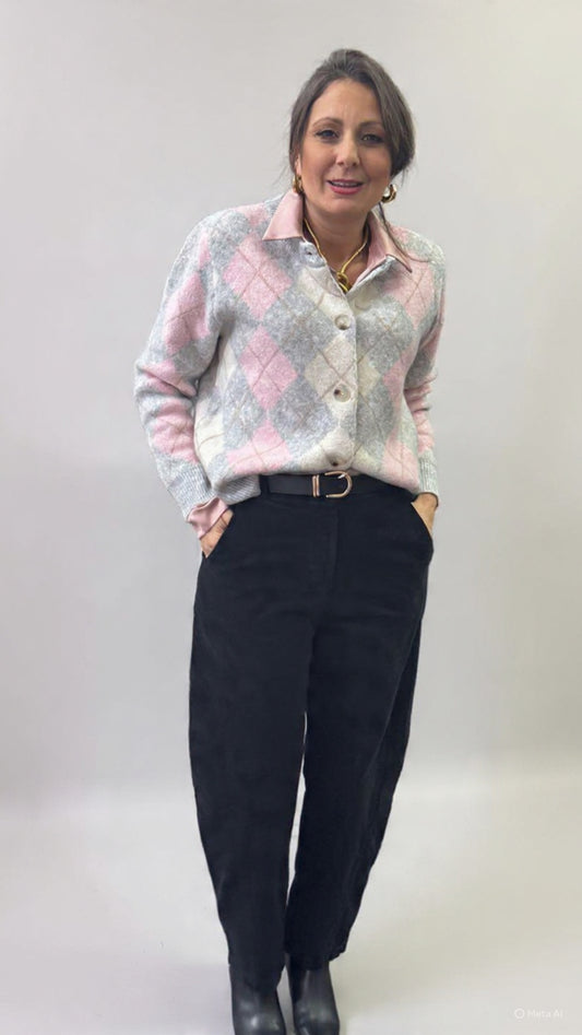 Pantalone velluto nero