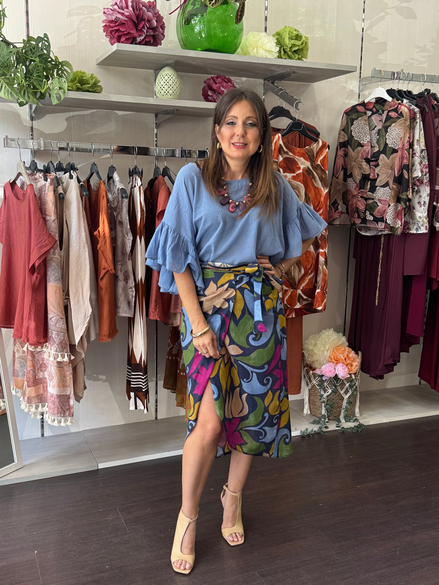 Blusa celeste