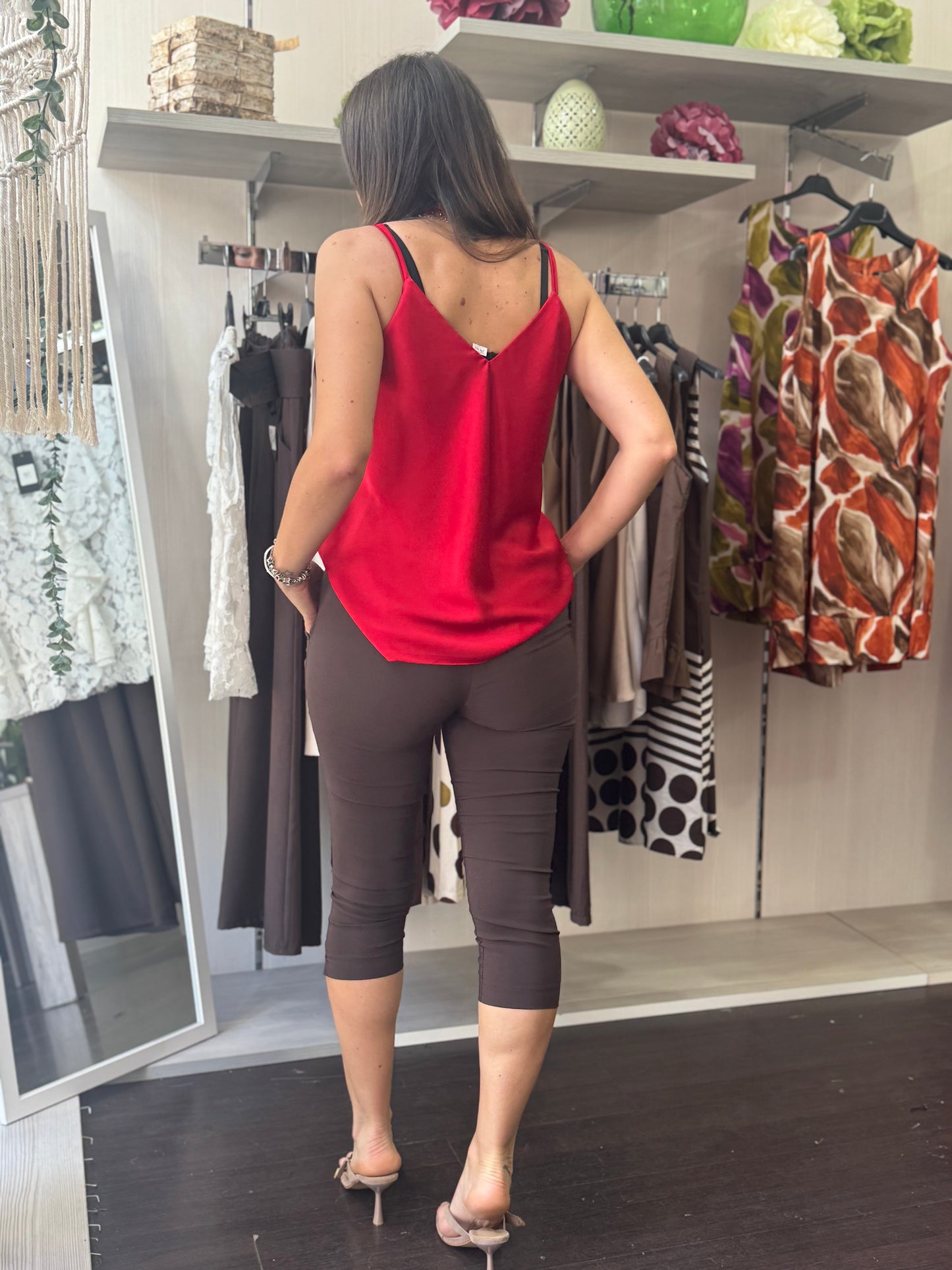 Capri pants cioccolato