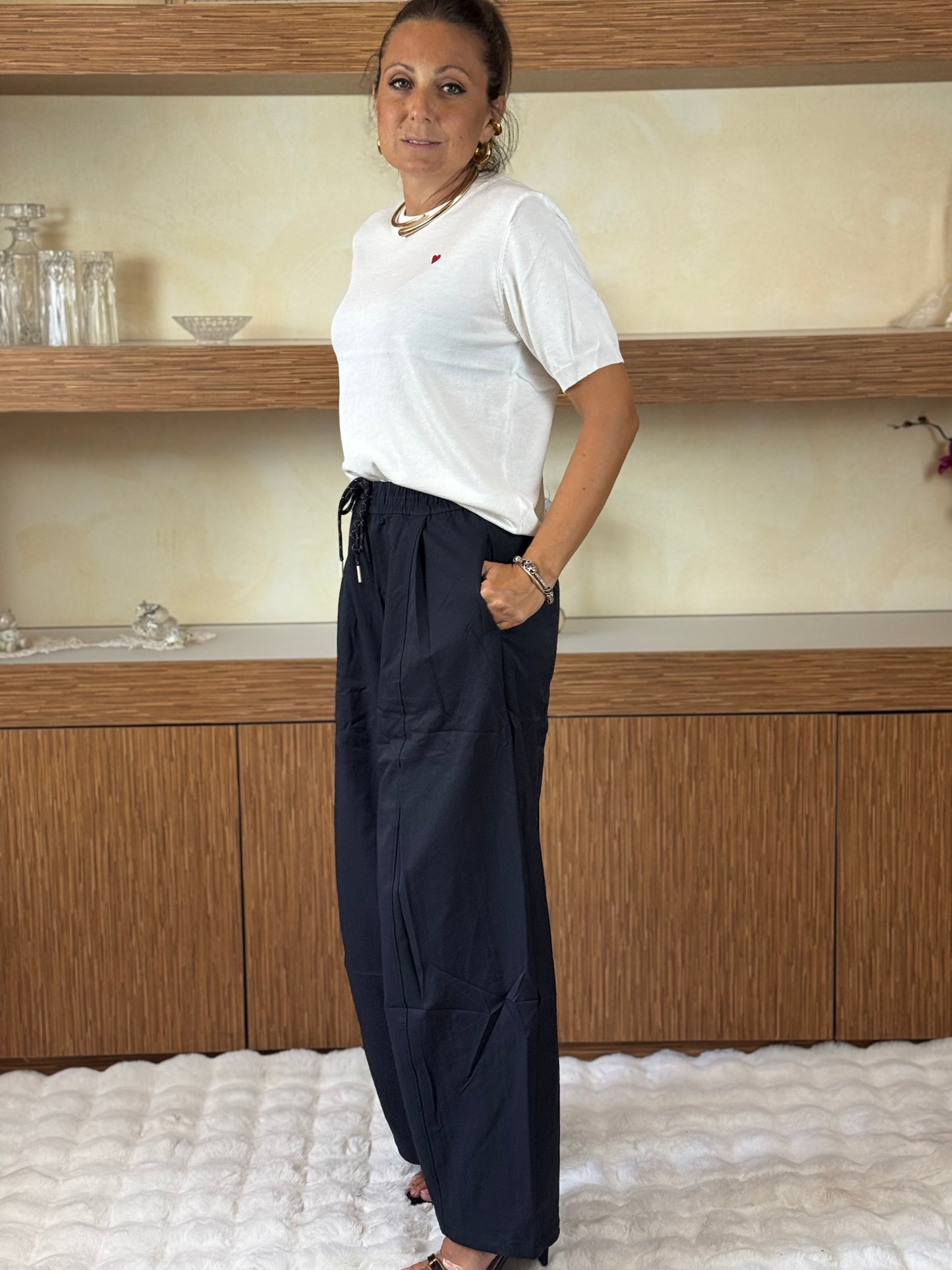 Pantalone Baloon blu