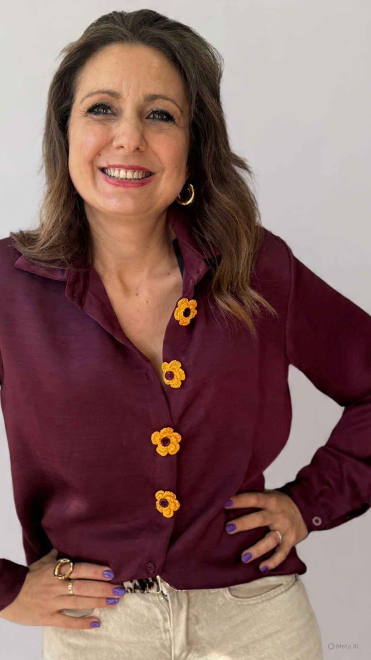 Copri bottoni crochet gialli