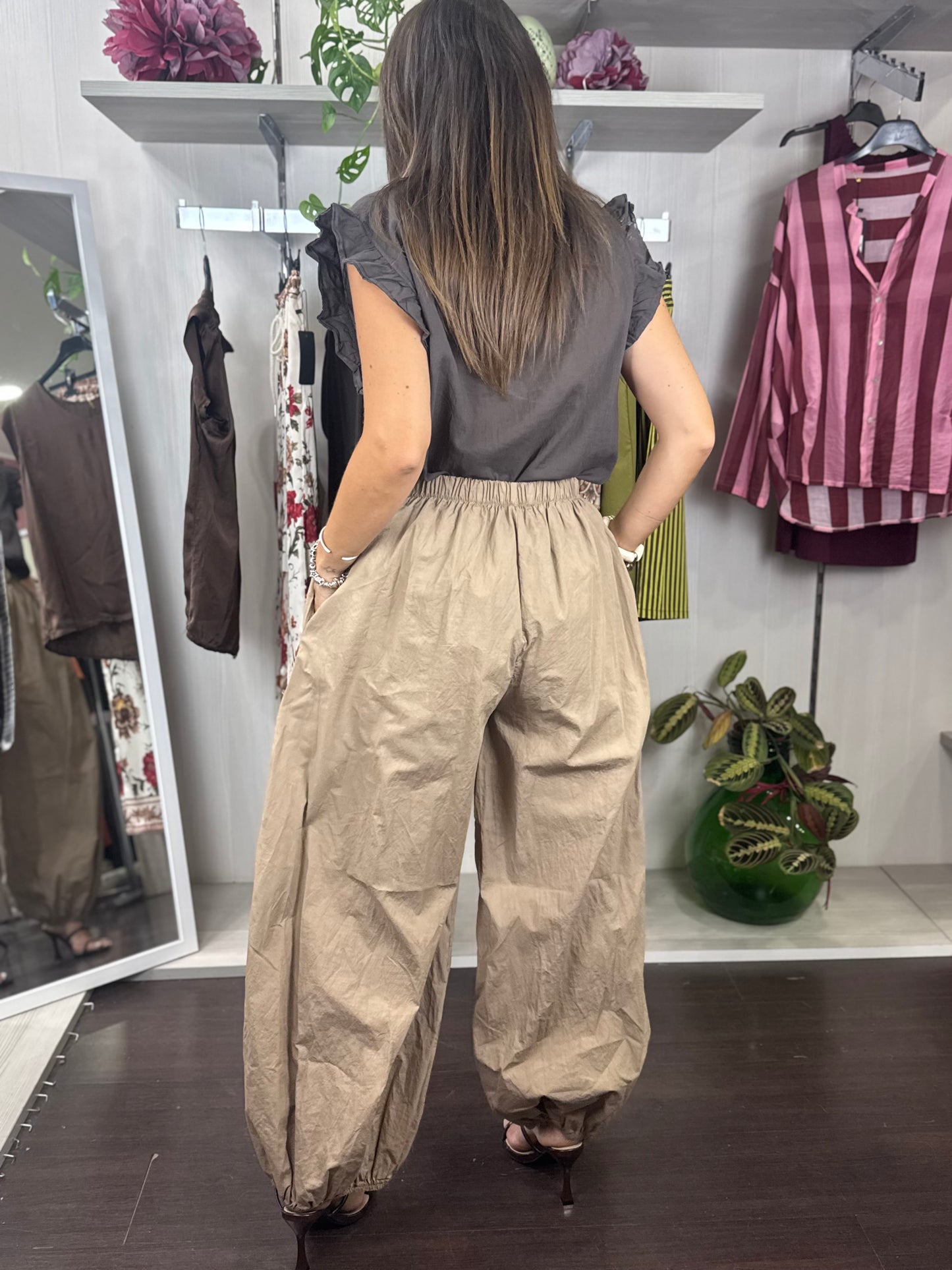 Maglia con alette cioccolato