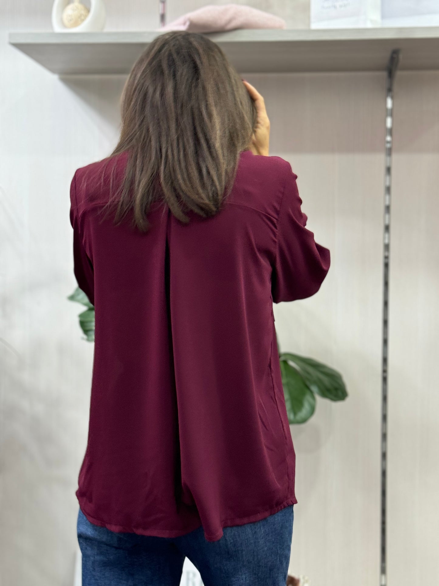 Camicia Kate Bordeaux