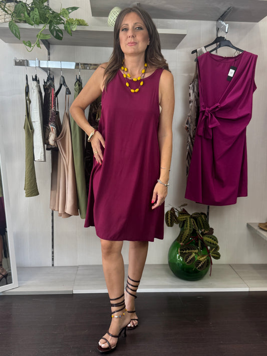 Abitino semplice bordeaux