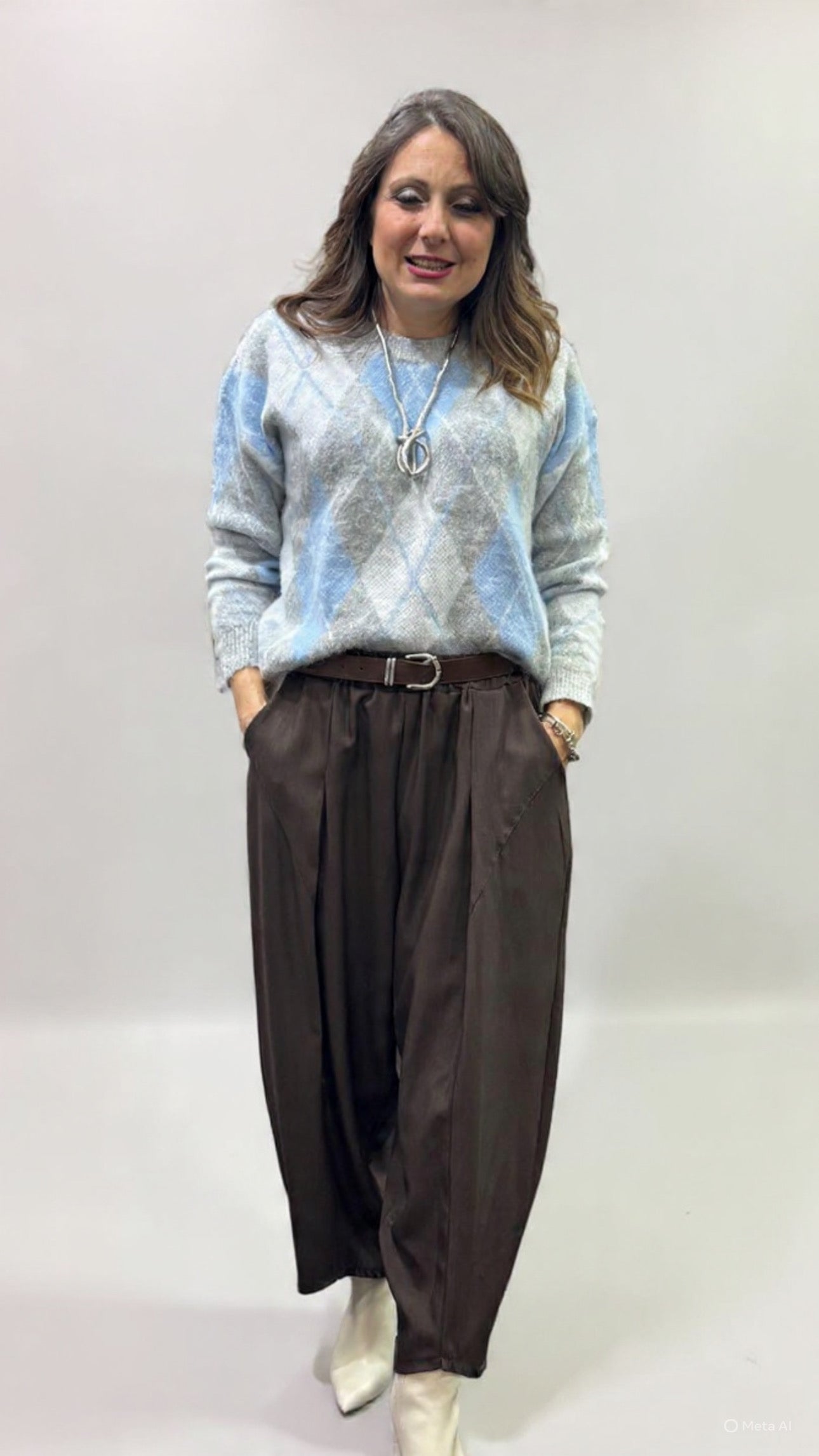 Pantalone baloon cioccolato