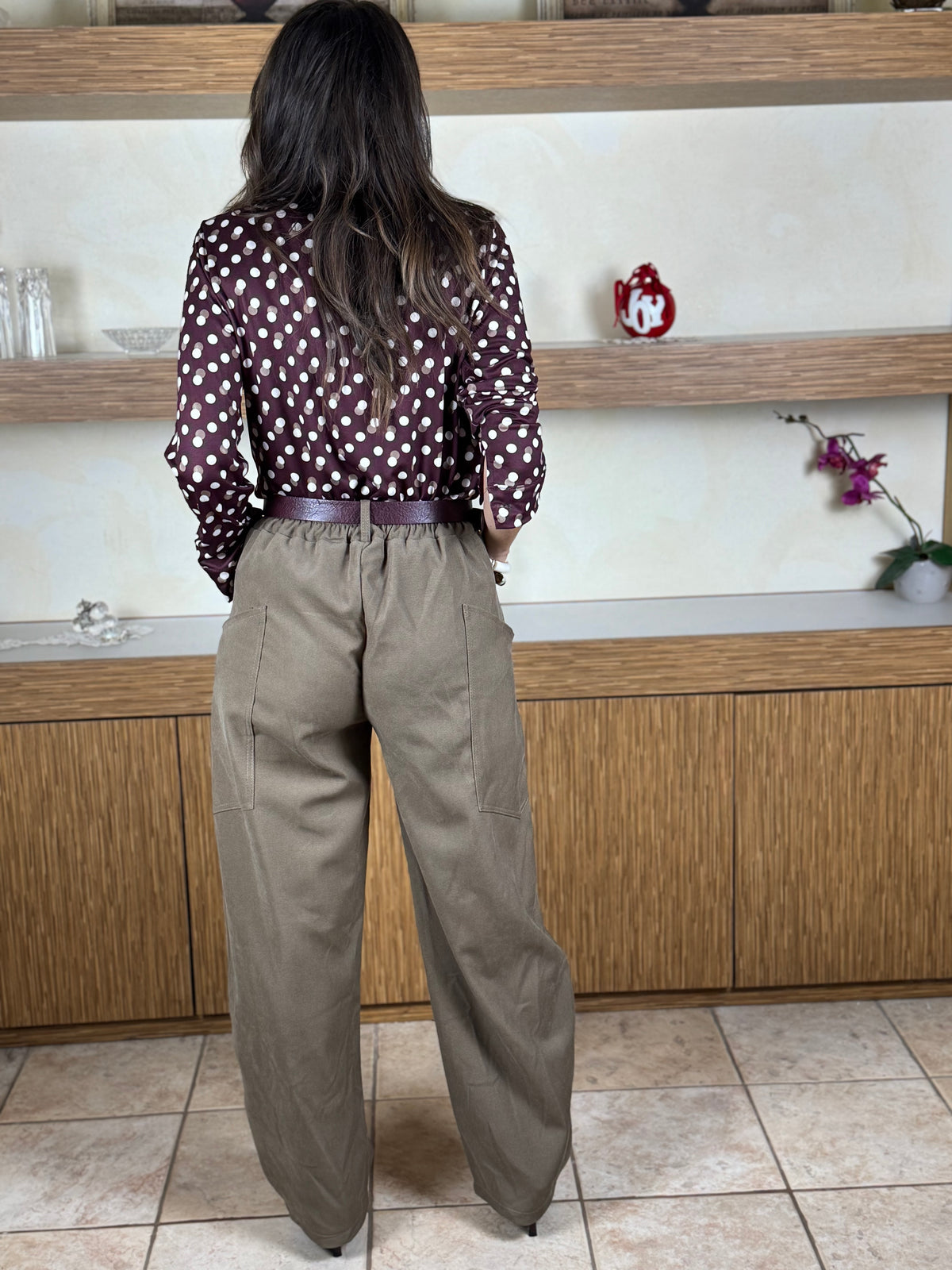 Pantalone cargo fango
