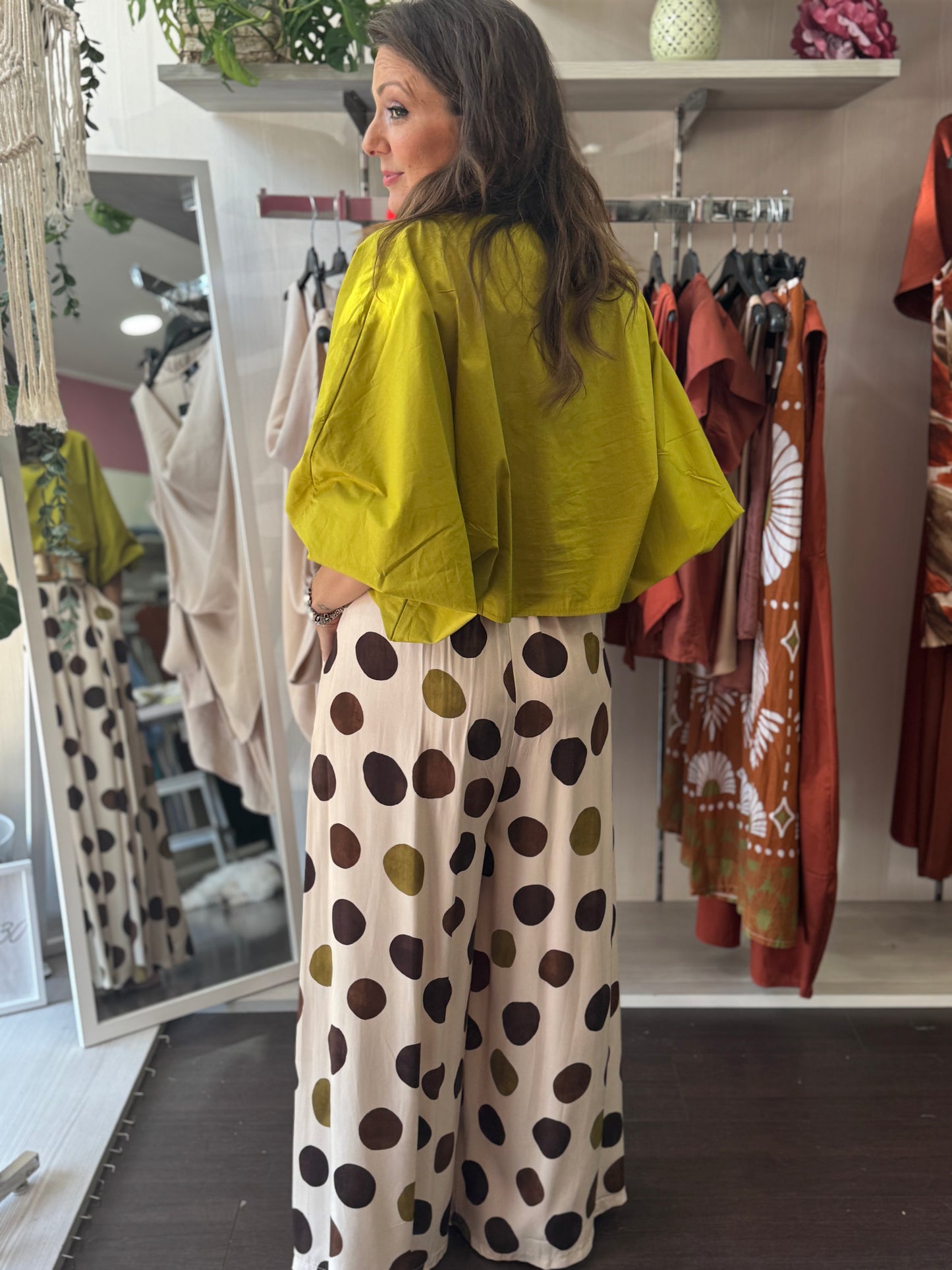 Pantalone fantasia bolle