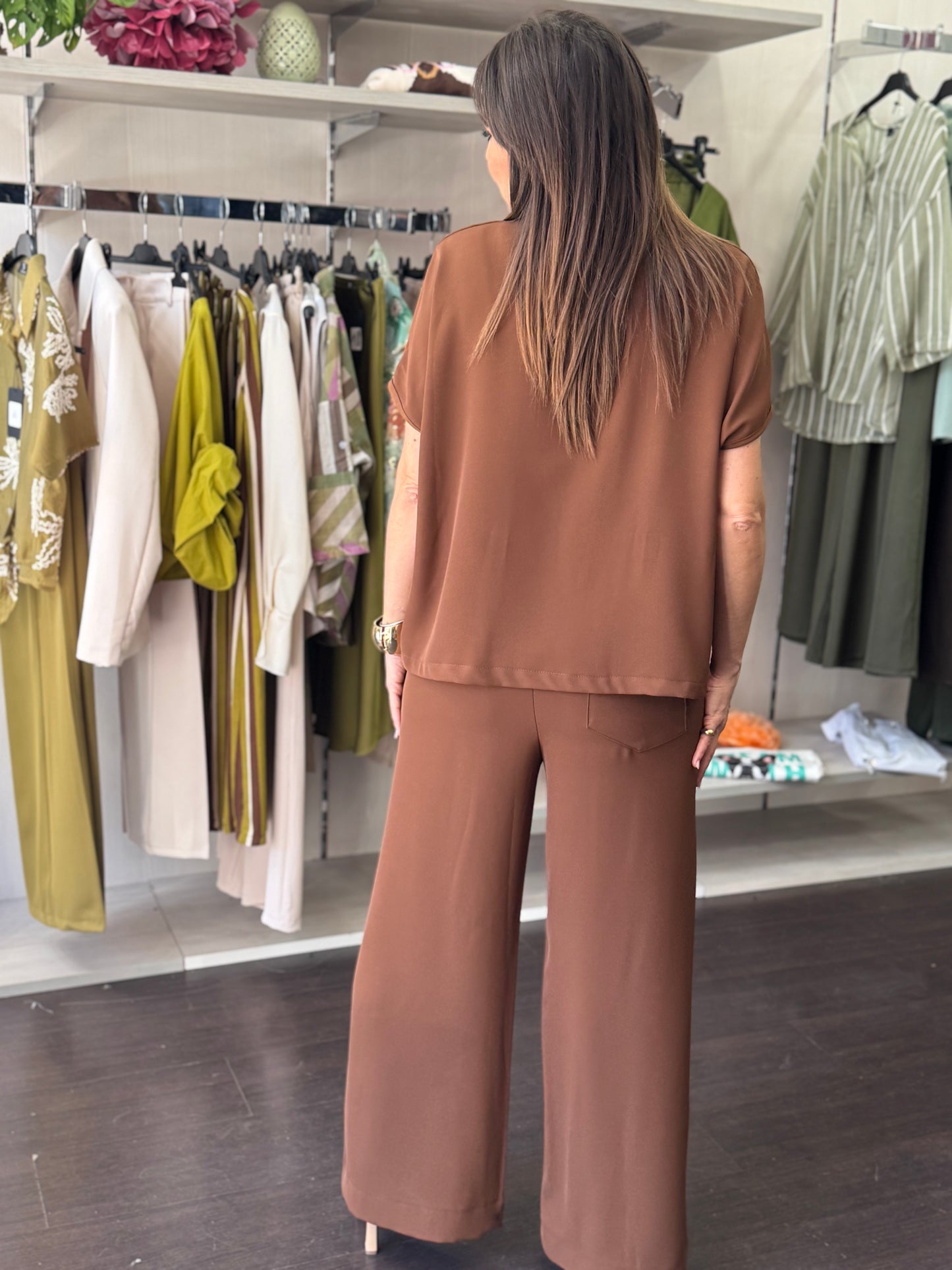 Pantalone cioccolato in cady