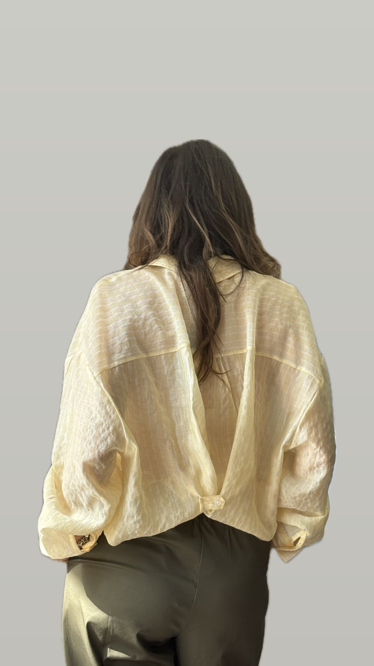 Camicia righe giallo