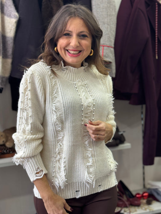 Maglioncino Gravina panna