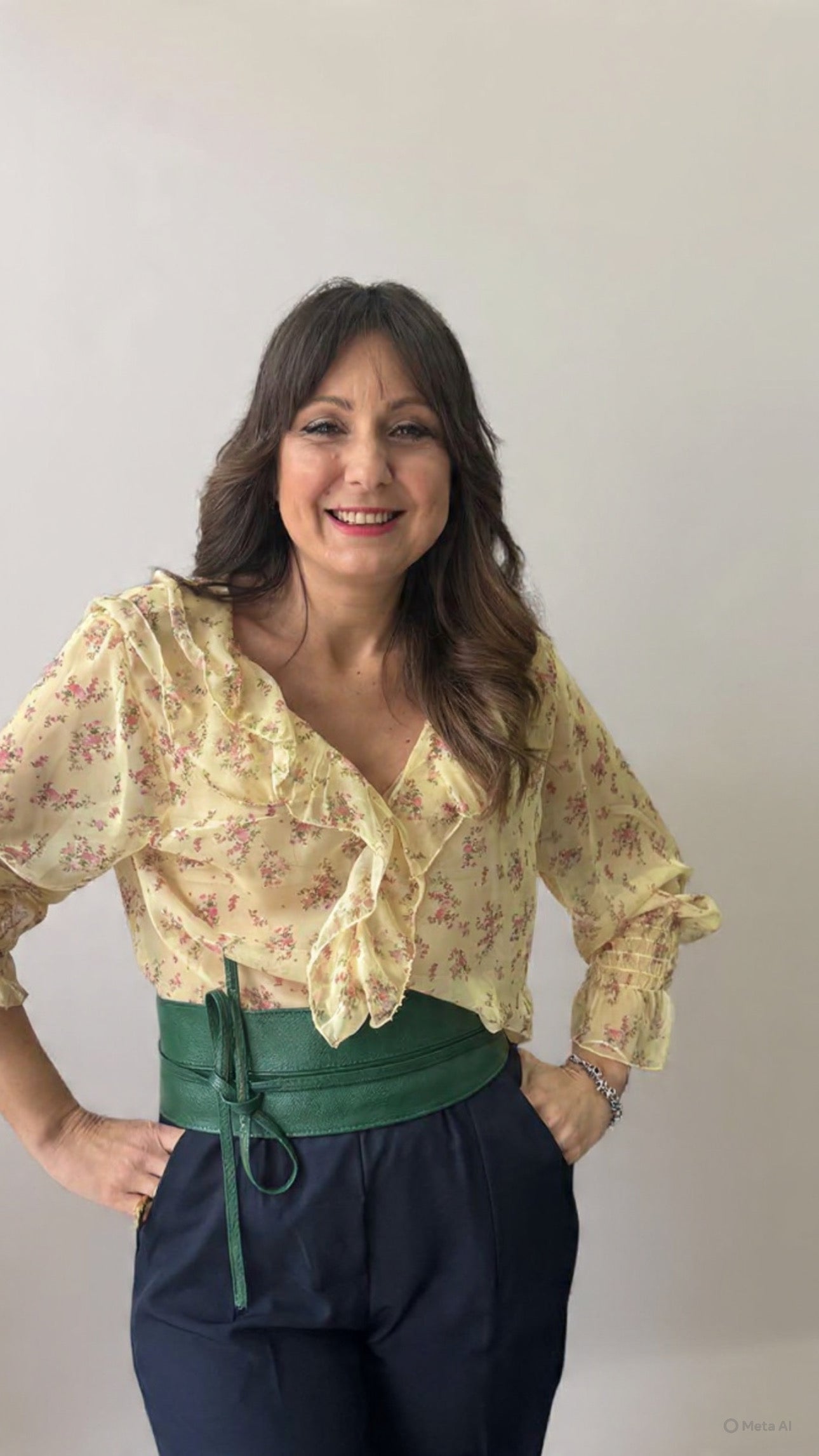 Blusa voilant giallo