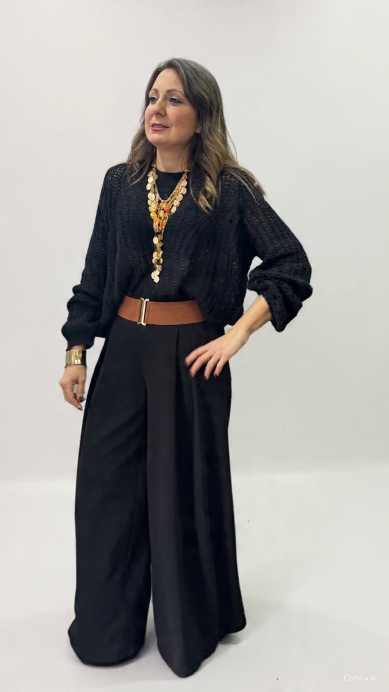 Gonna pantalone nera