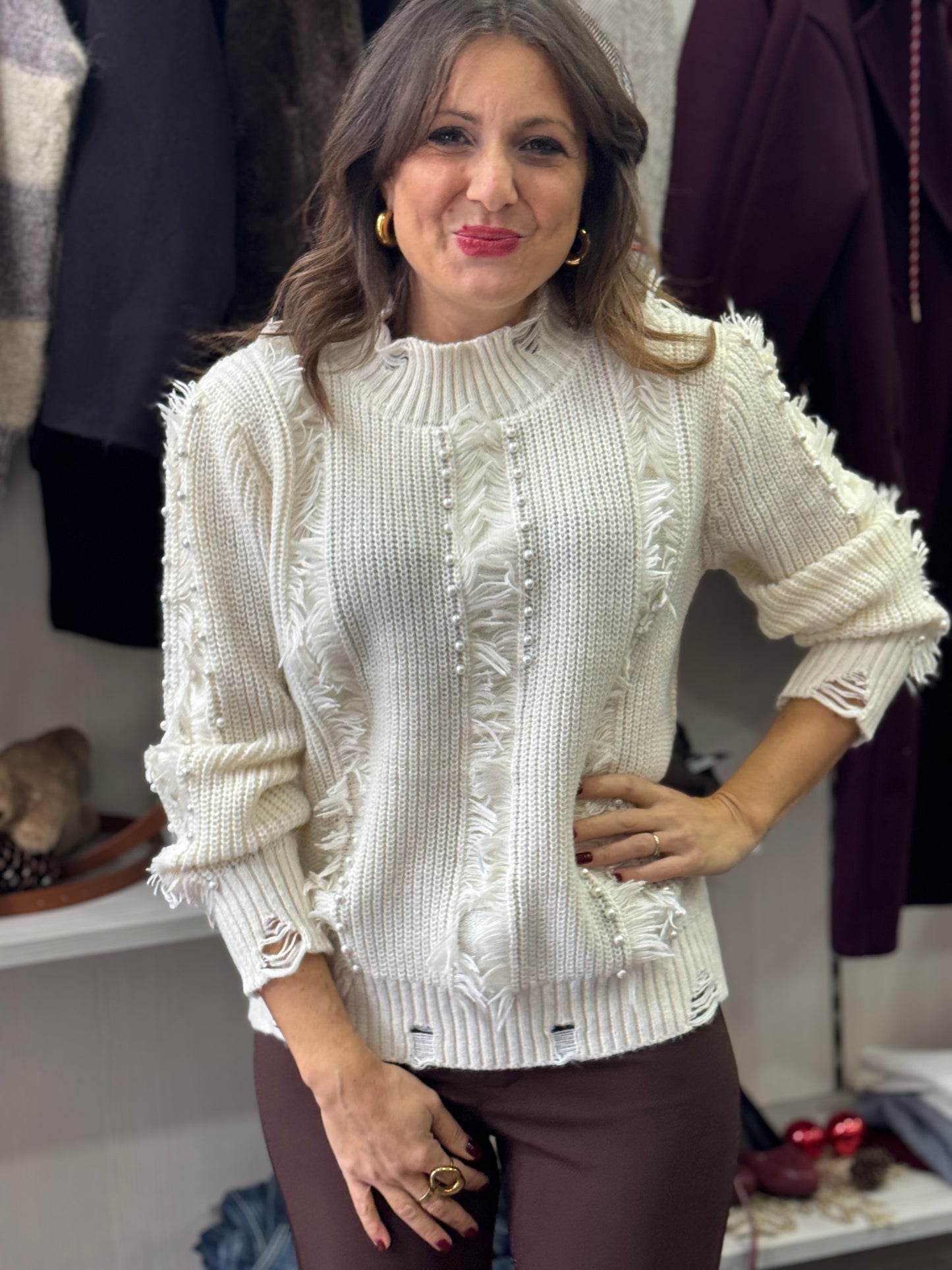 Maglioncino Gravina panna