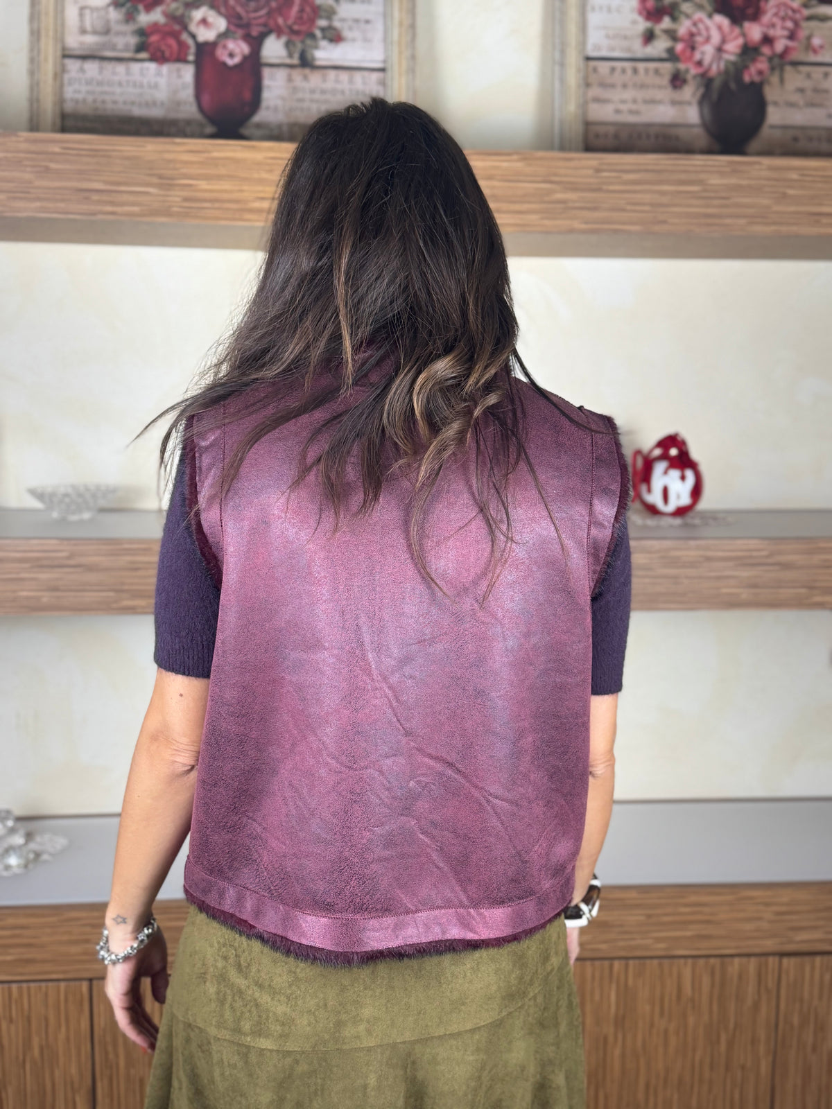 Gilet double ecomontone e ecopelliccia