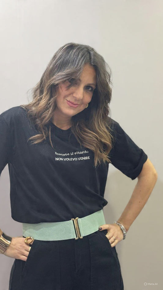 T-shirt scusa il ritardo