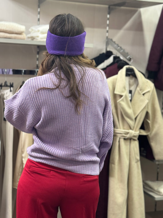 Fascia capelli viola