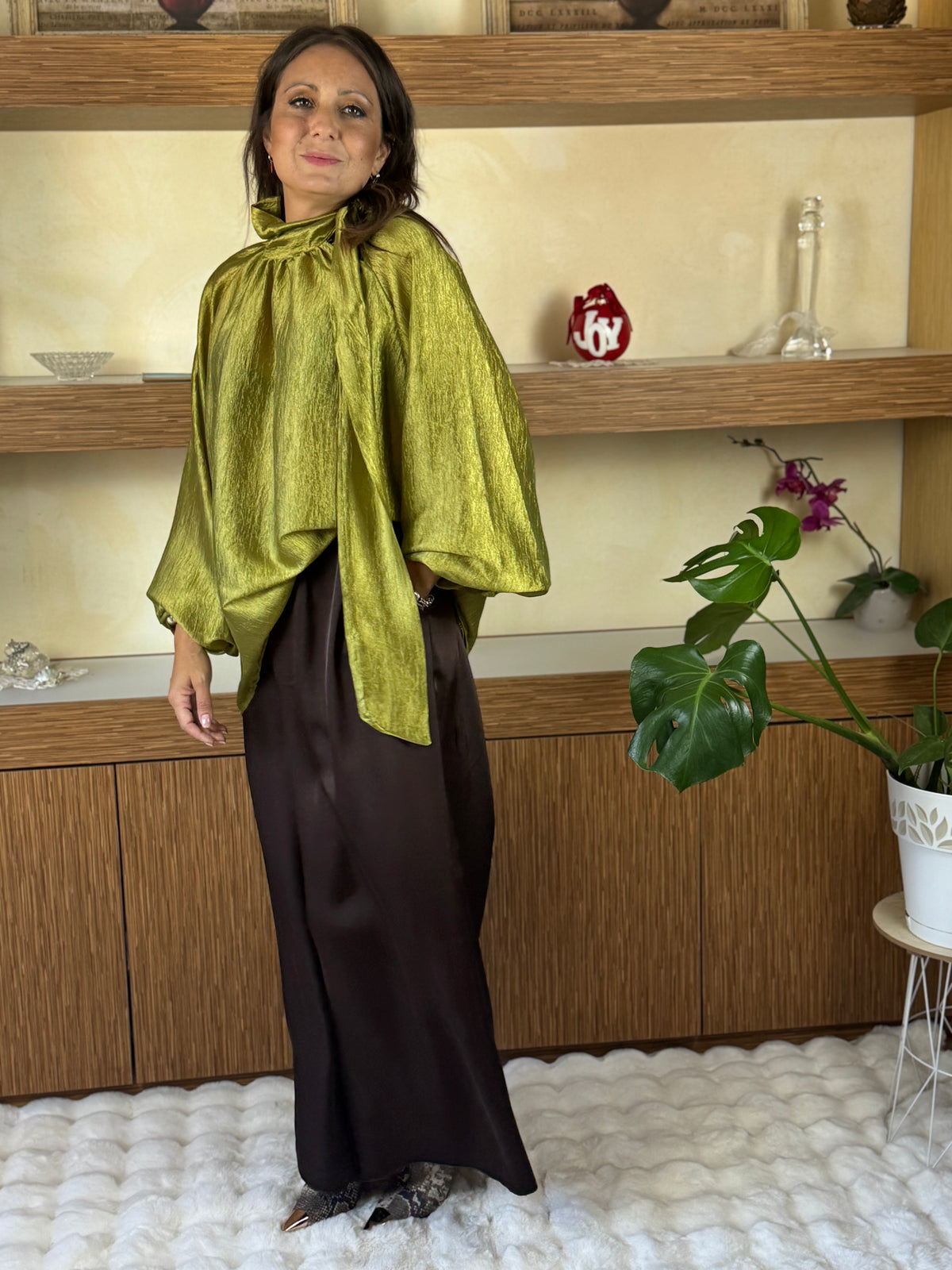 Blusa pistacchio