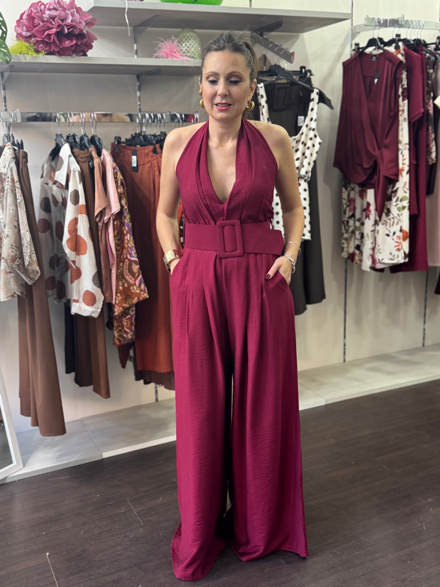 Jumpsuit bordeaux