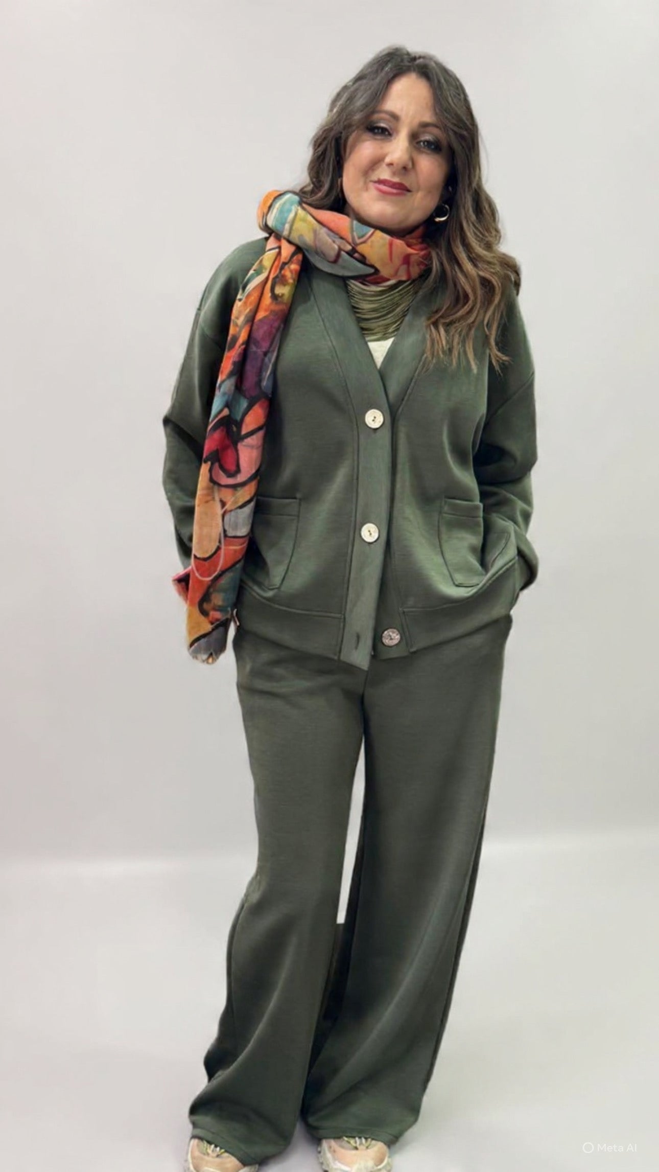 Pantalone chicca verde