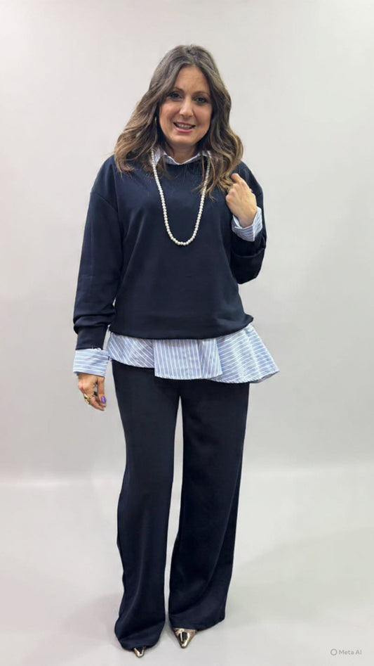 Pantalone Francesca blu