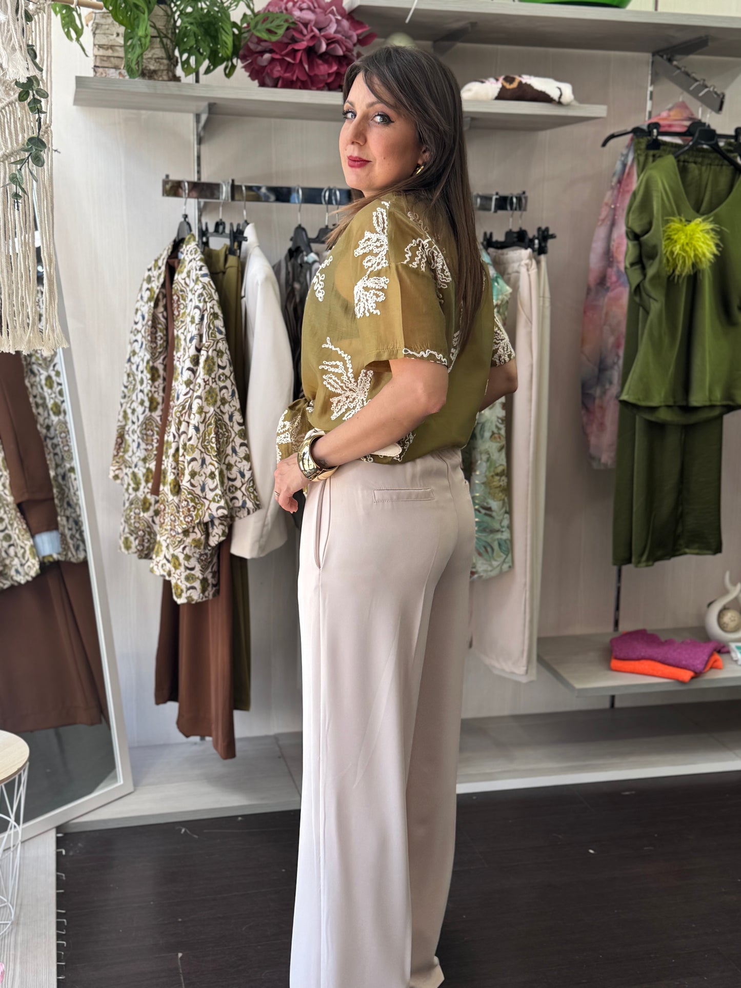 Pantalone panna cady