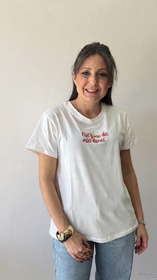 T-shirt fiore dei miei danni