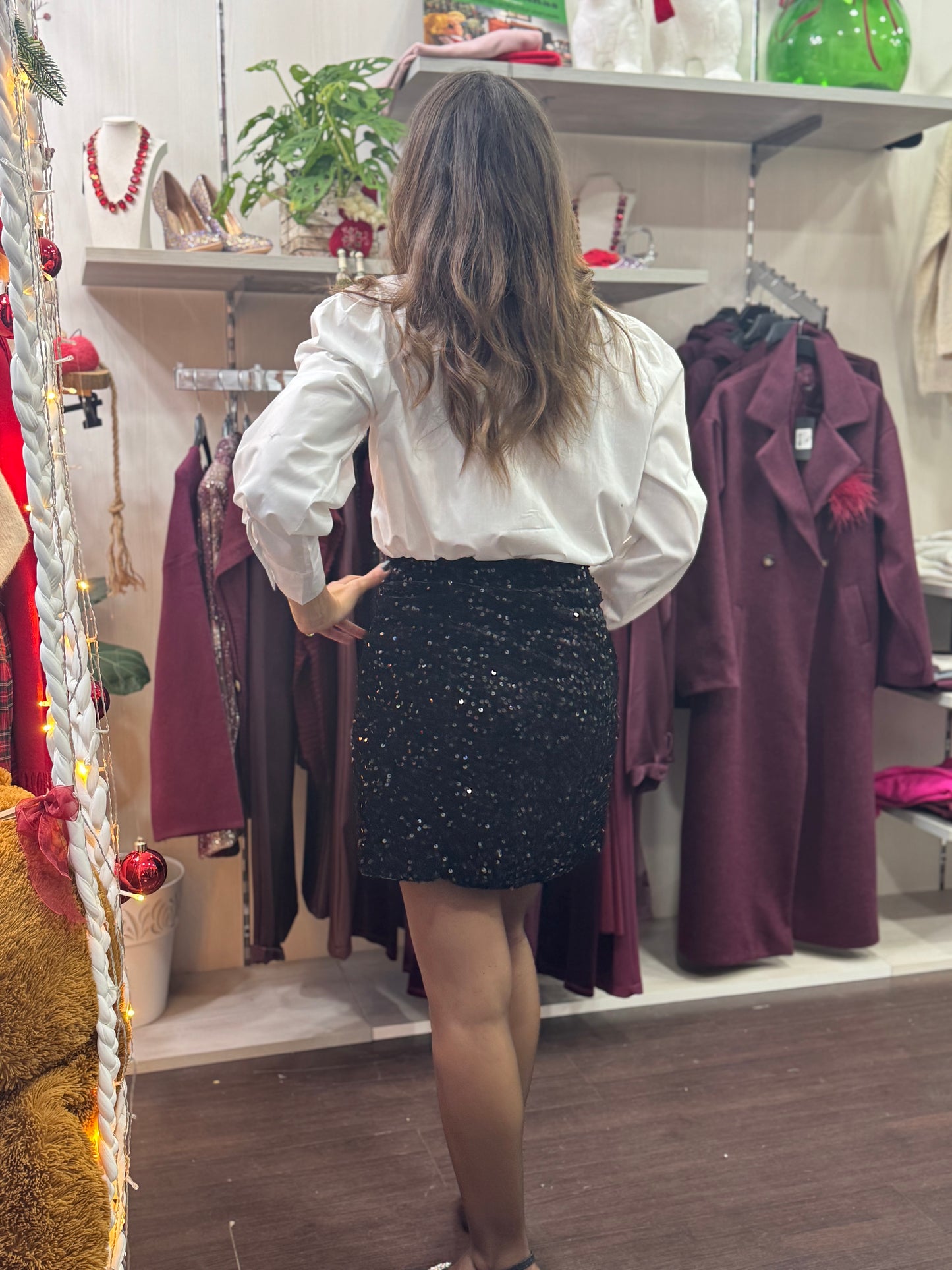 Camicia bianca strass