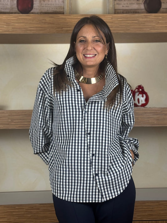 Camicia diagonale check