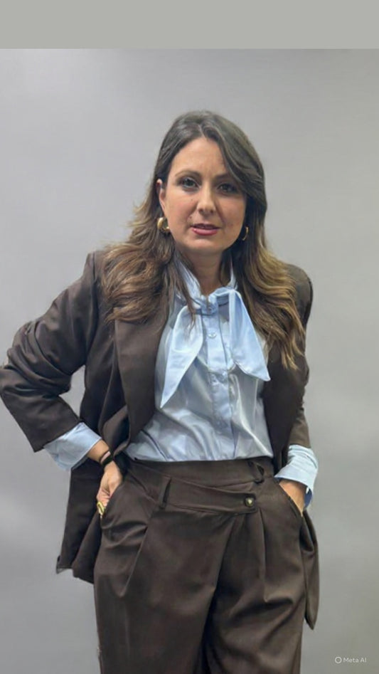 Camicia cotone celeste