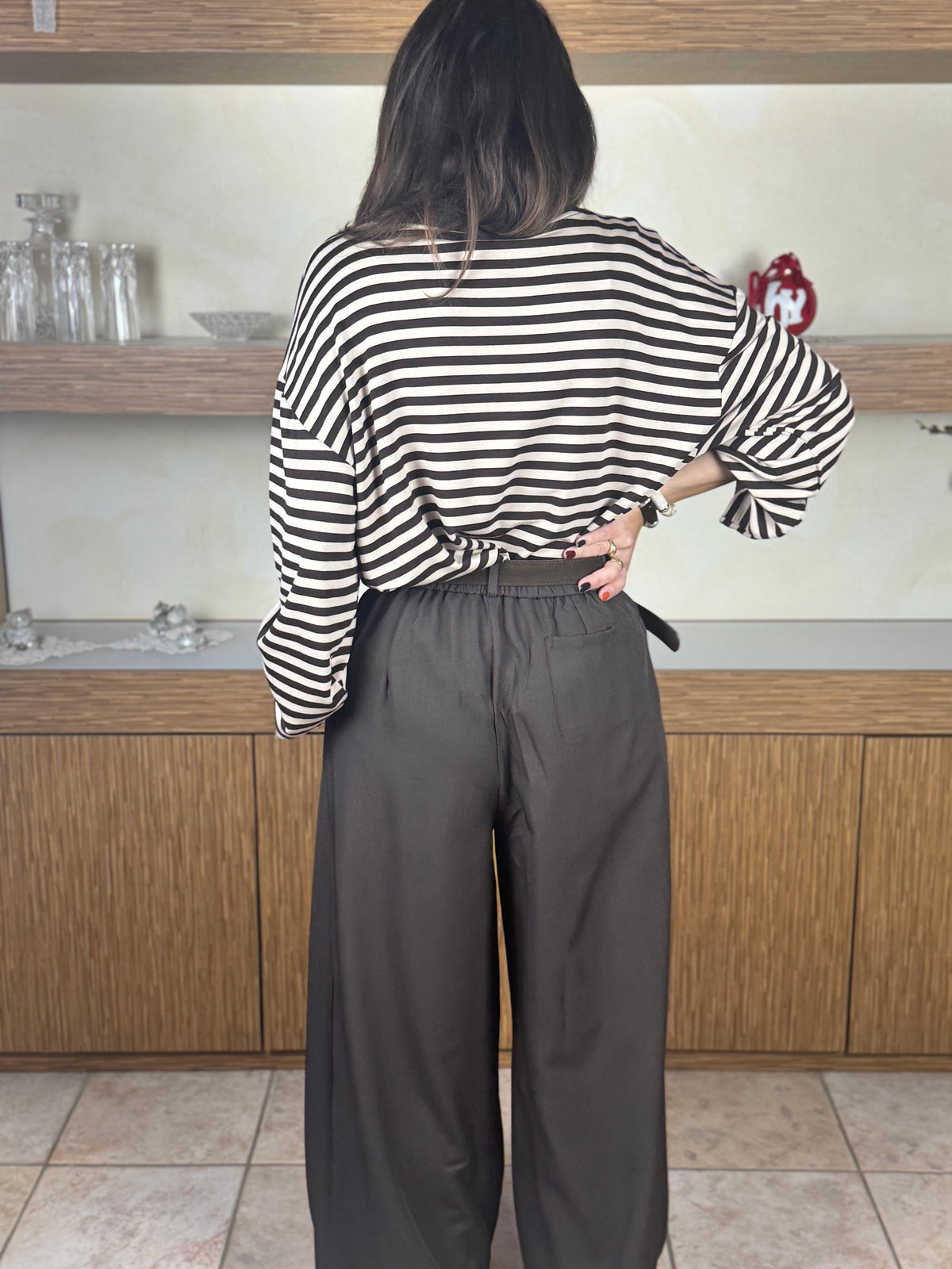 Pantalone sartoriale cioccolato