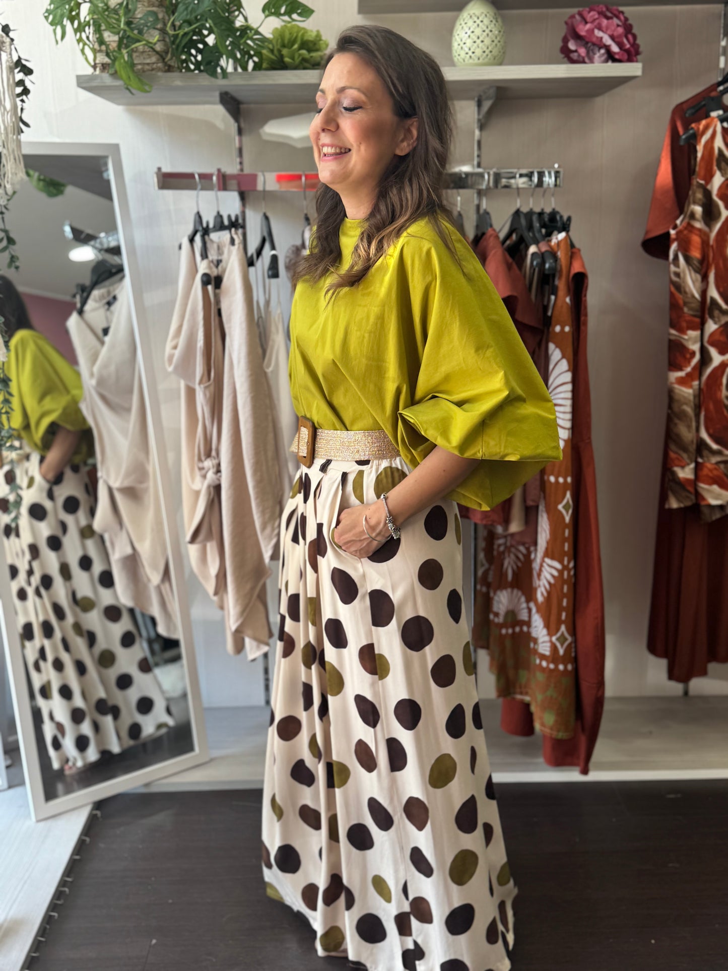 Pantalone fantasia bolle