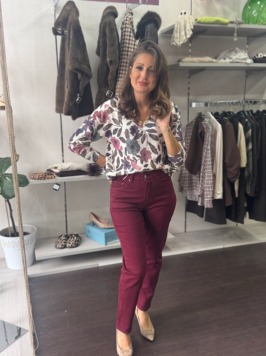 Pantalone Trilly Bordeaux