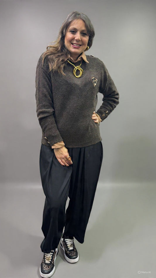 Pantalone baloon nero