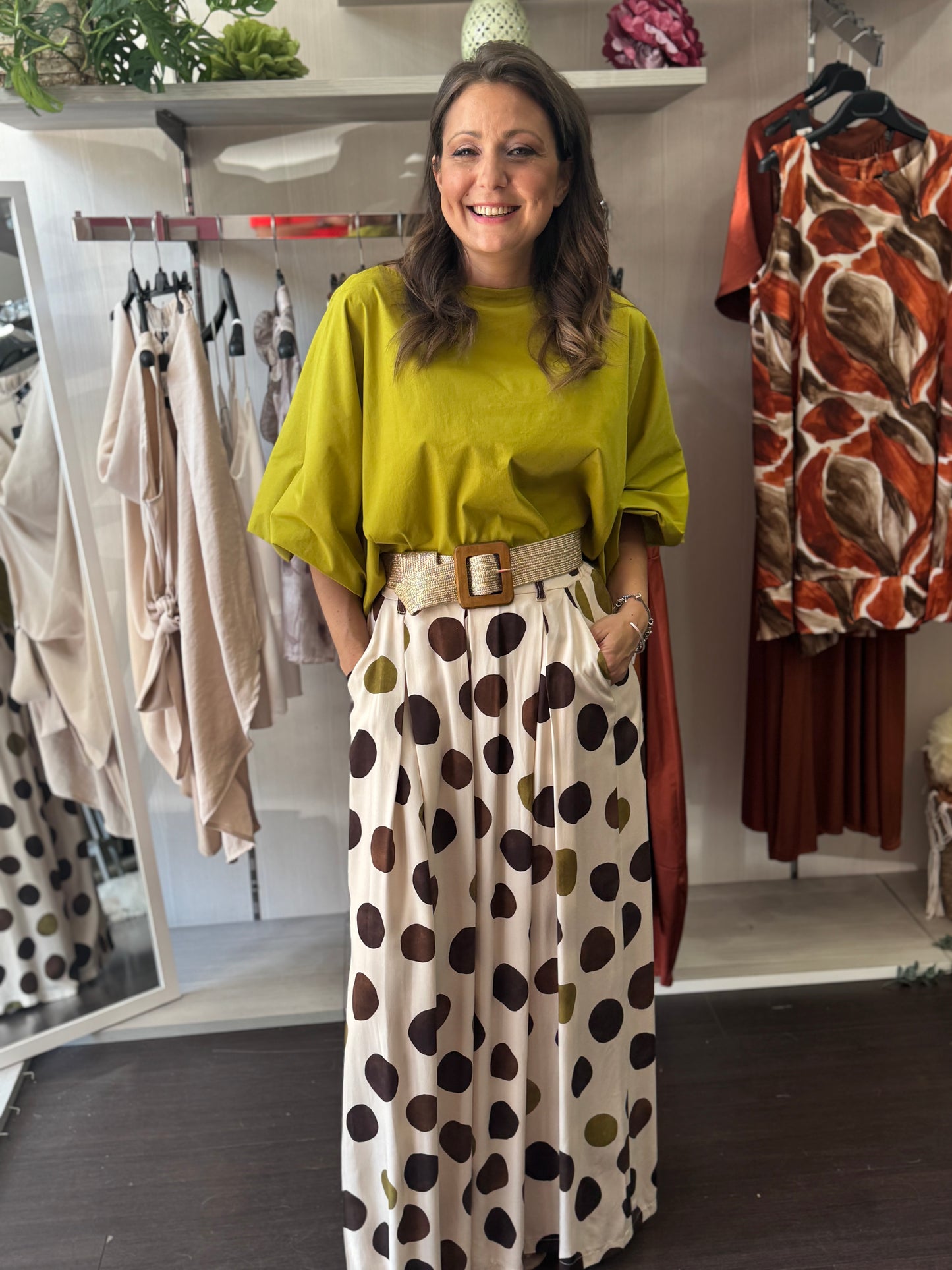 Pantalone fantasia bolle