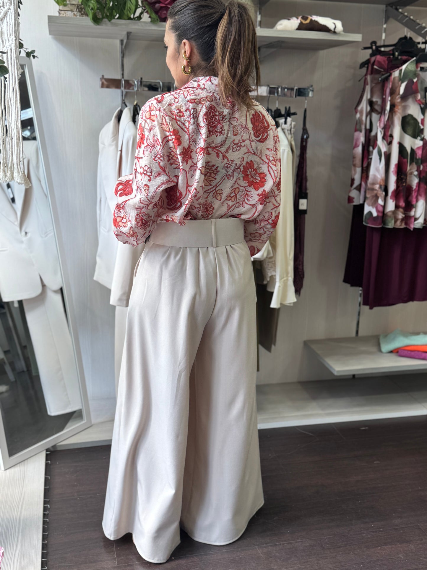 Gonna pantalone panna