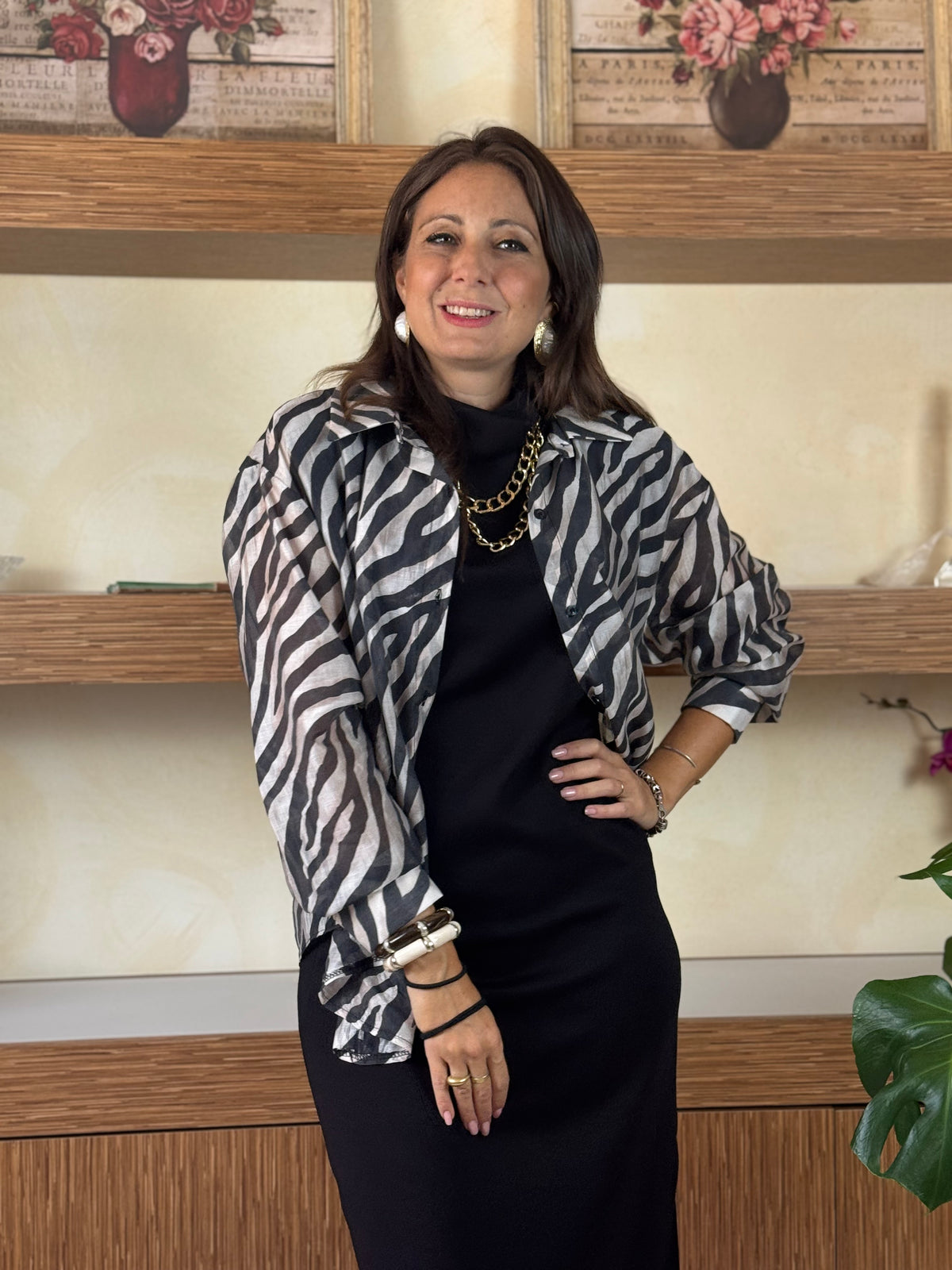 Camicia zebrata