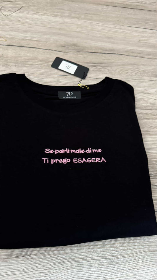 T shirt ESAGERA nera