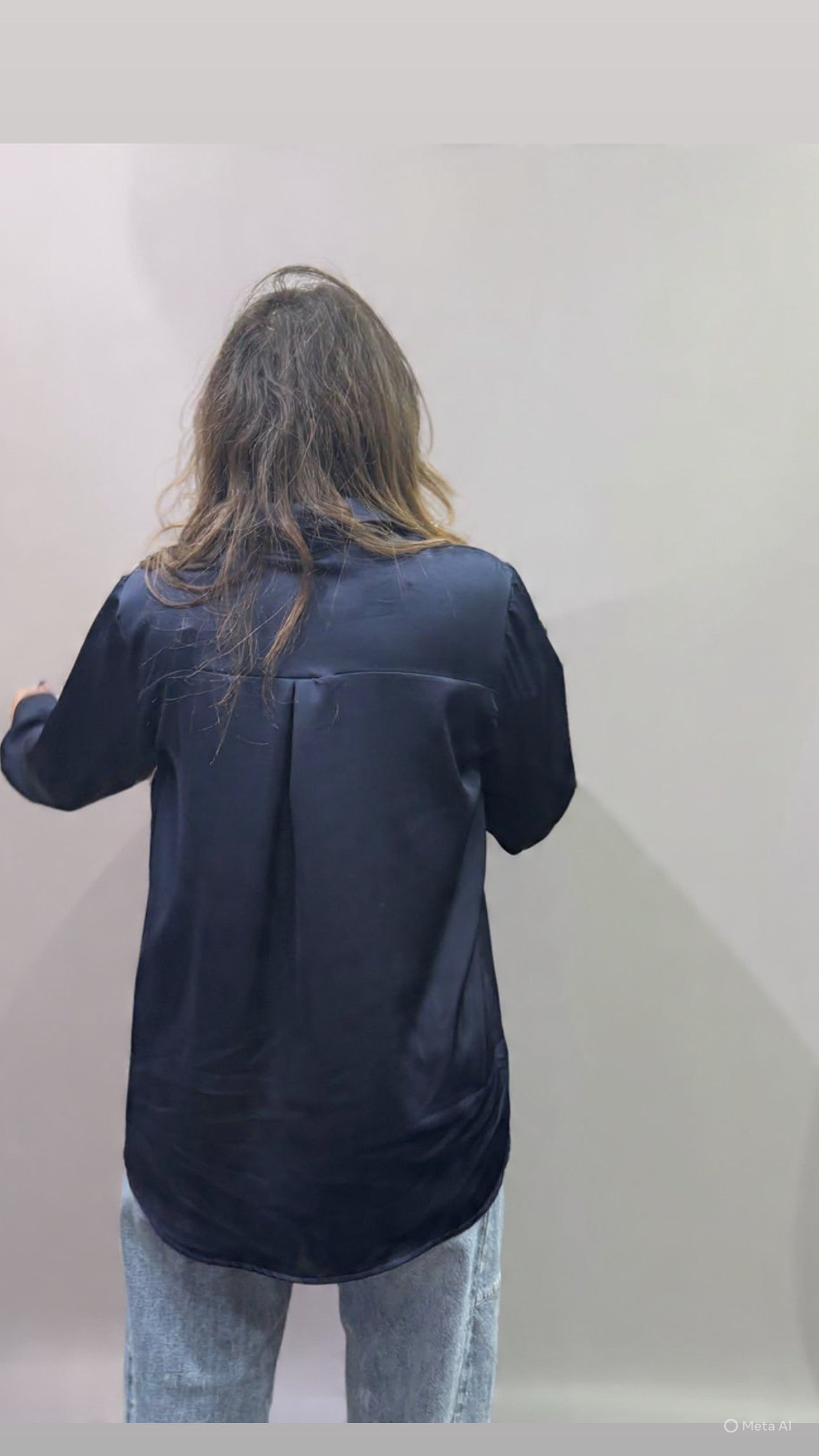 Camicia basic blu