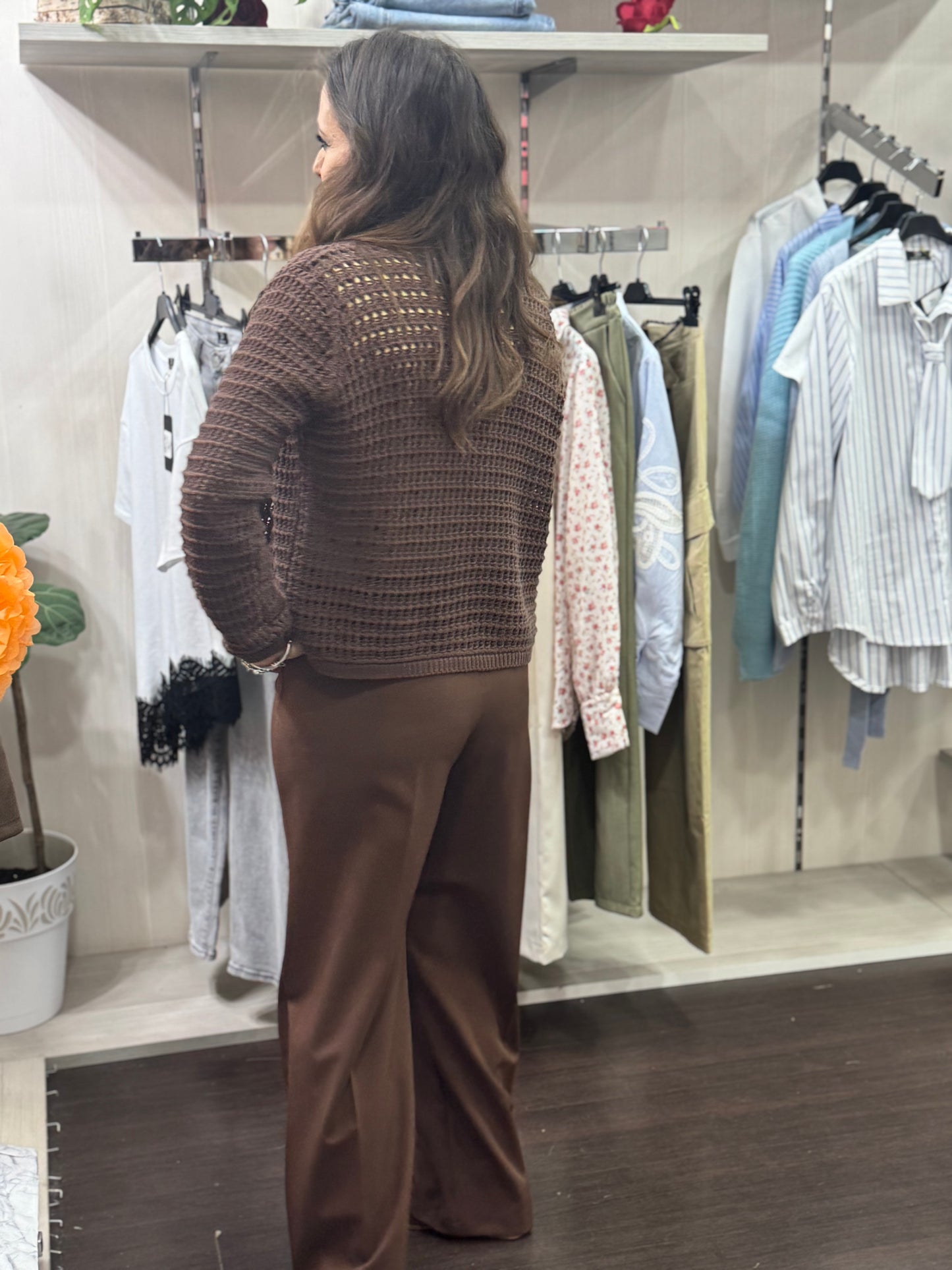 Pantalone cioccolato chiaro