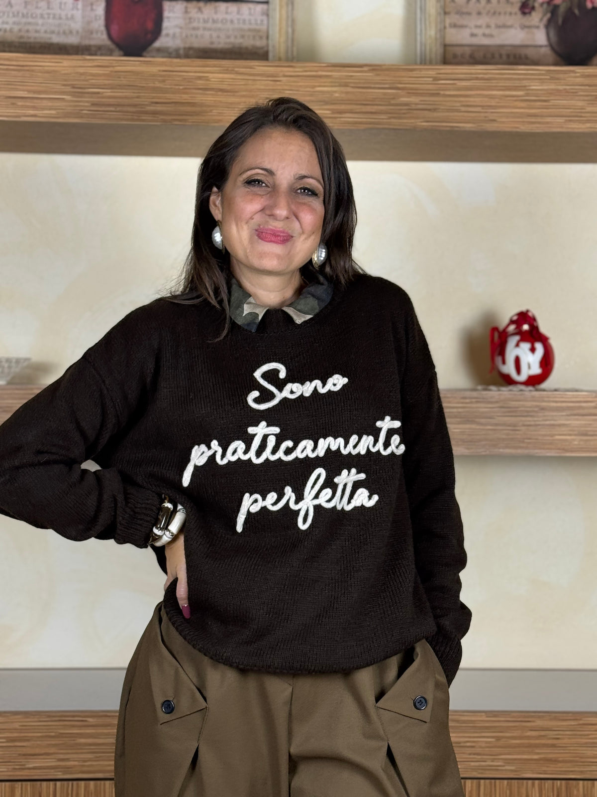 Maglioncino sono perfetta cioccolato