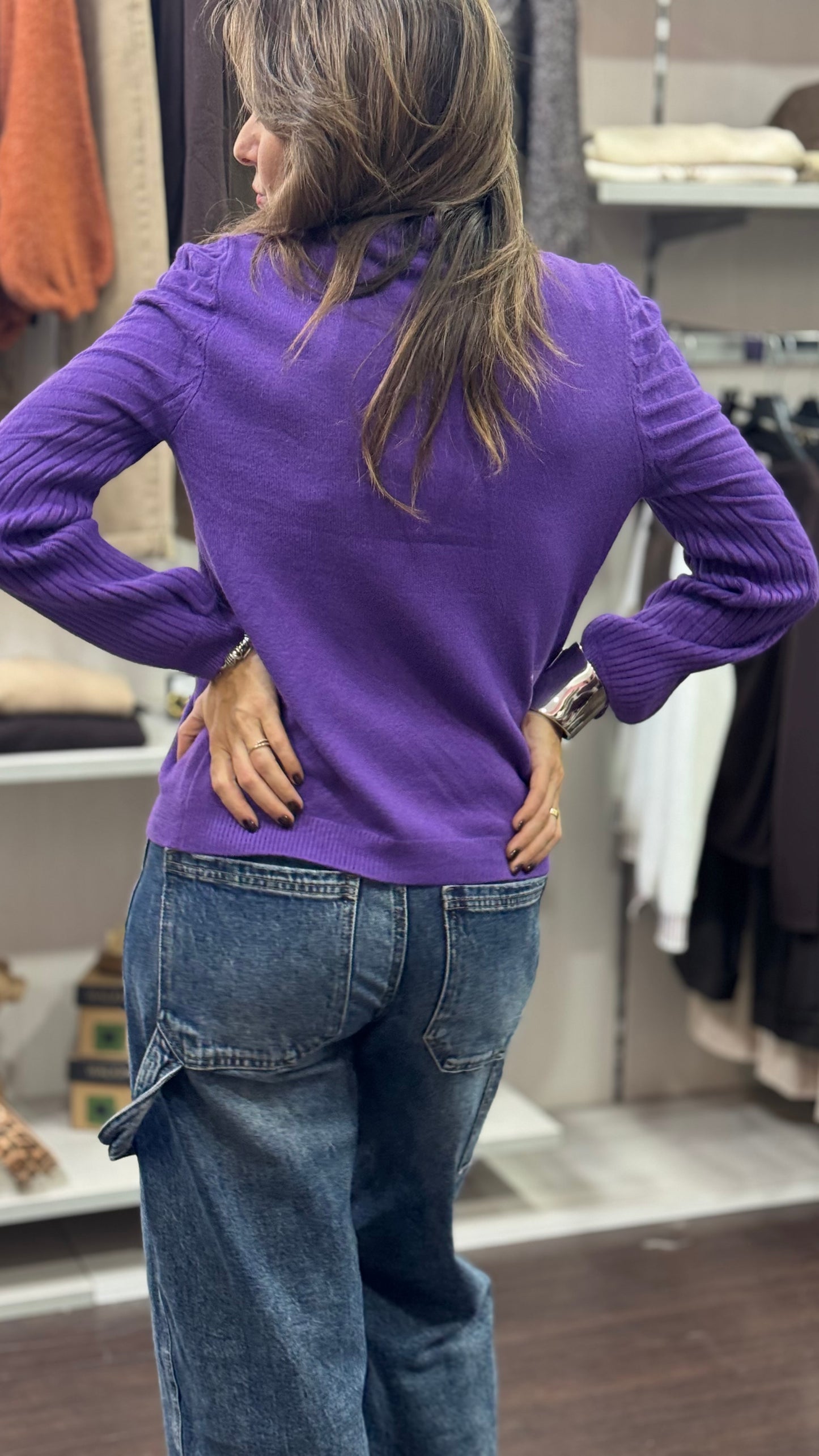 Maglioncino Washington viola