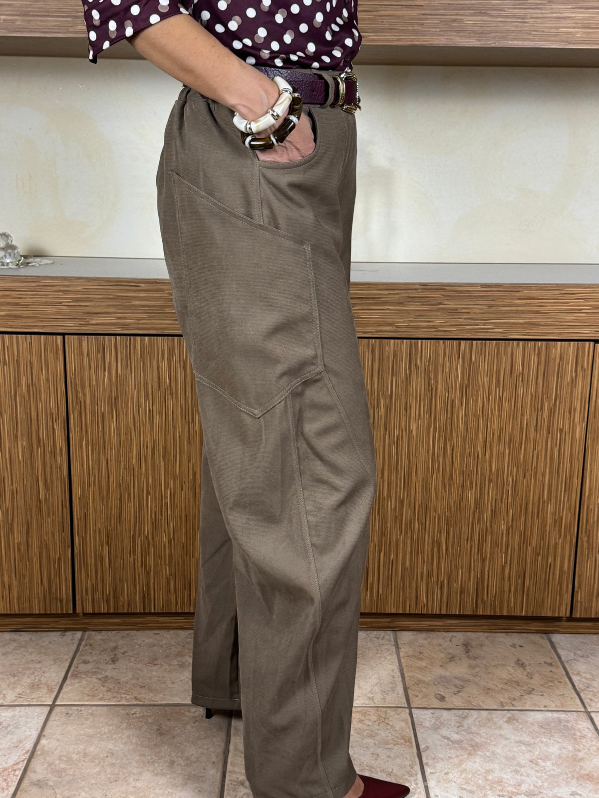 Pantalone cargo fango