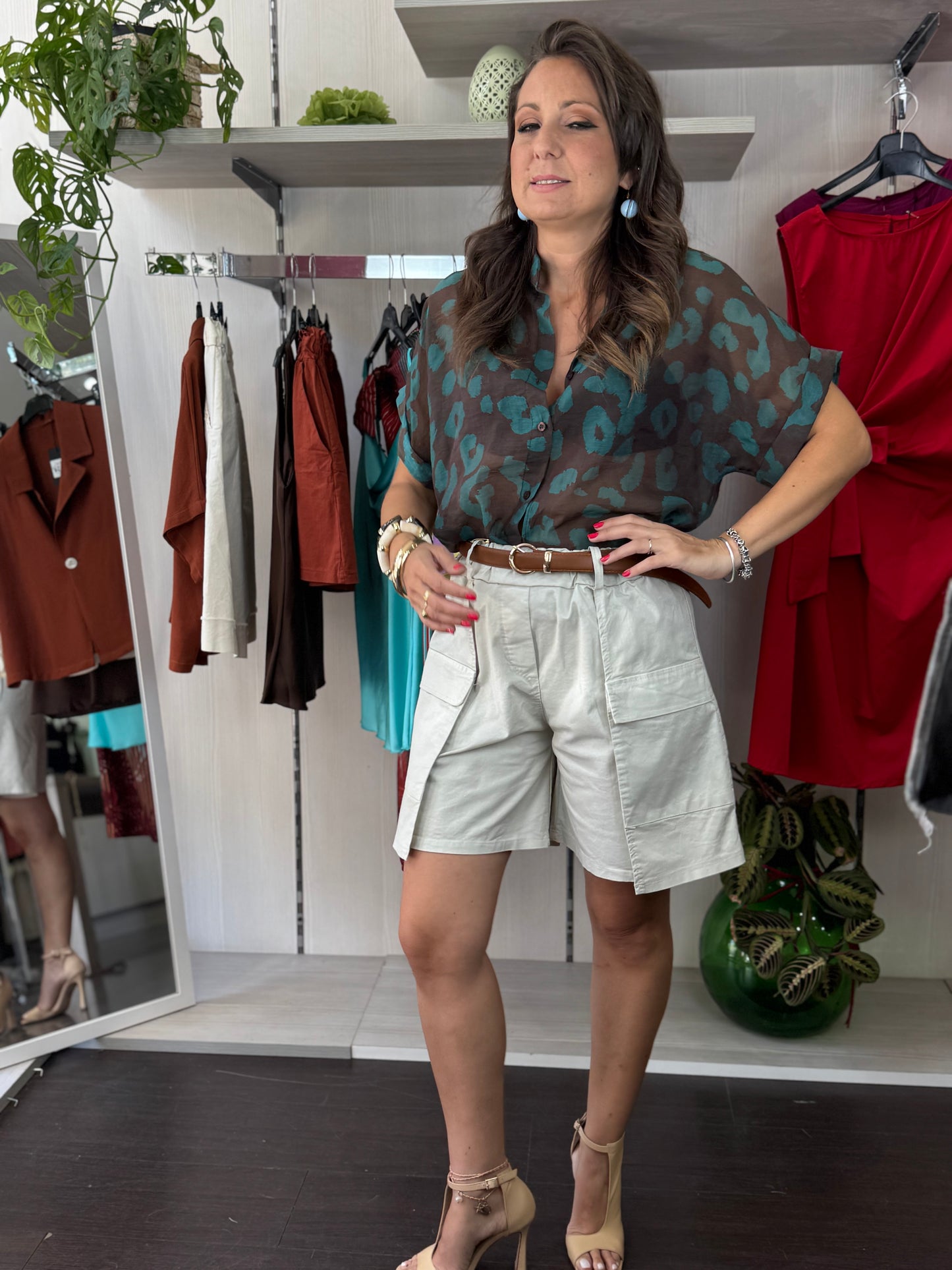 Camicia animalier ottanio