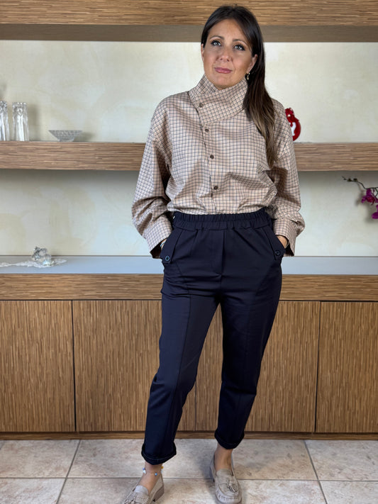 Pantalone dritto cioccolato