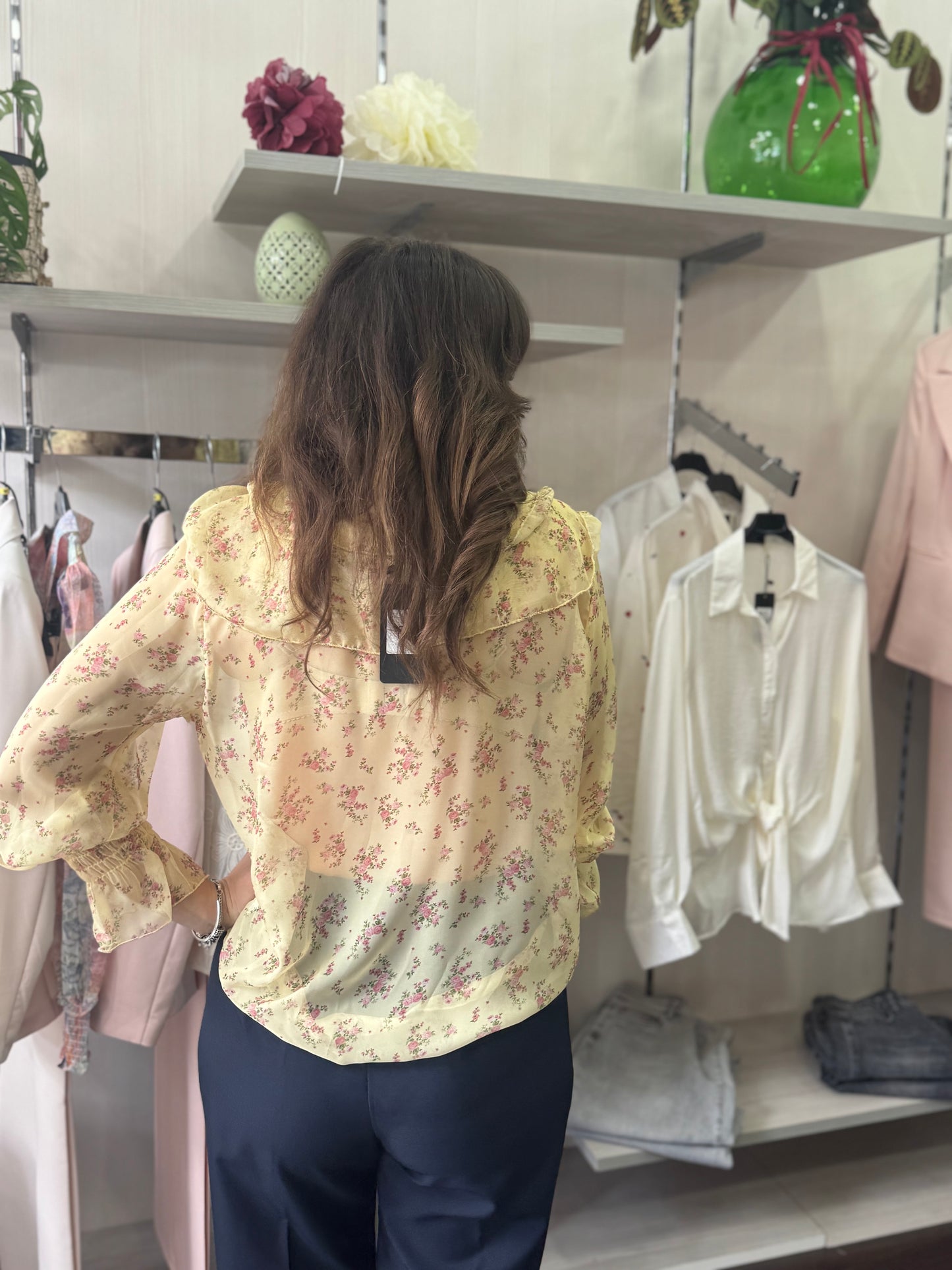 Blusa voilant giallo