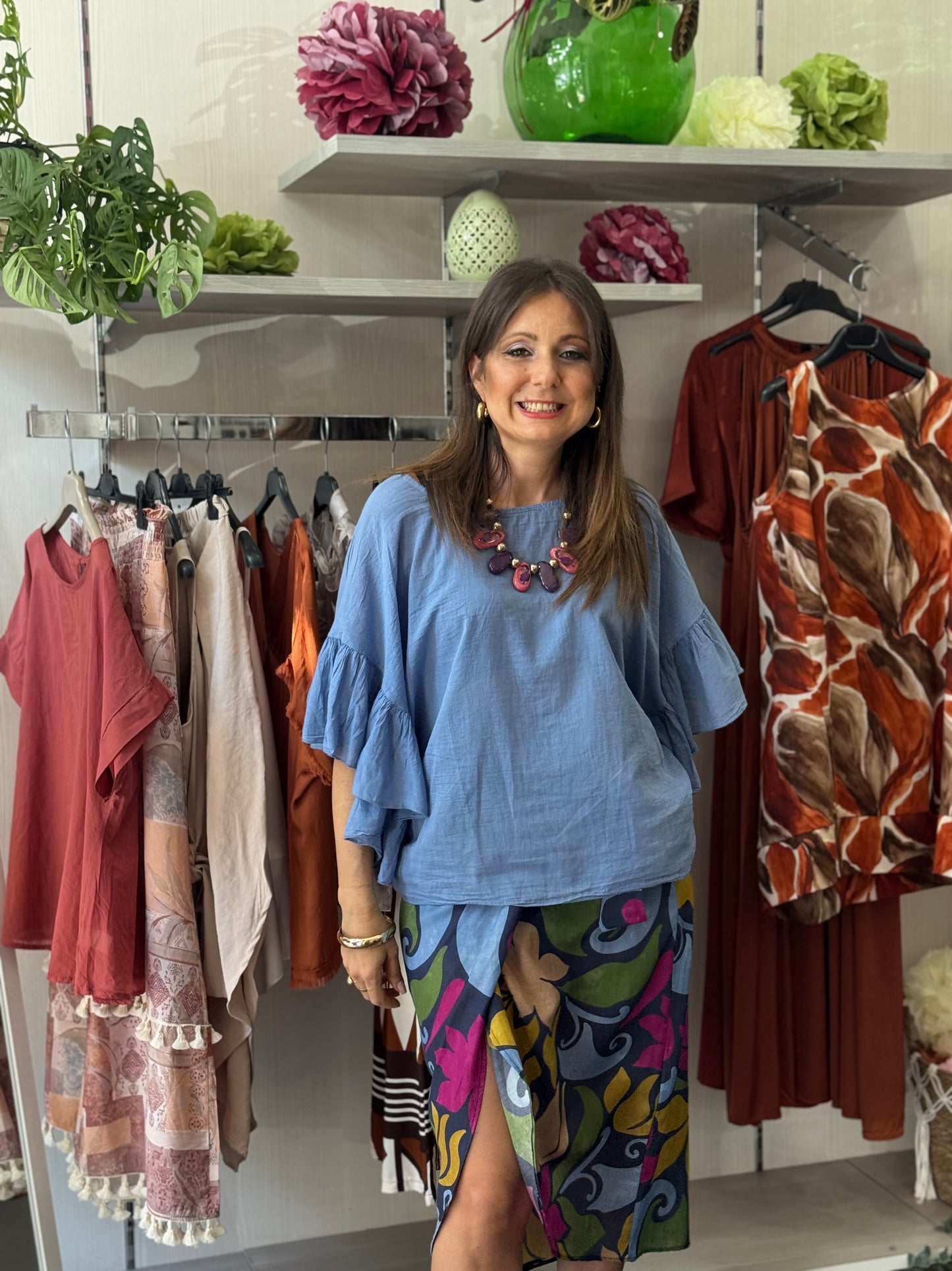 Blusa celeste