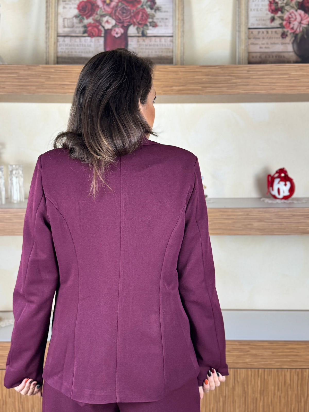 Blazer 2 bottoni bordeaux