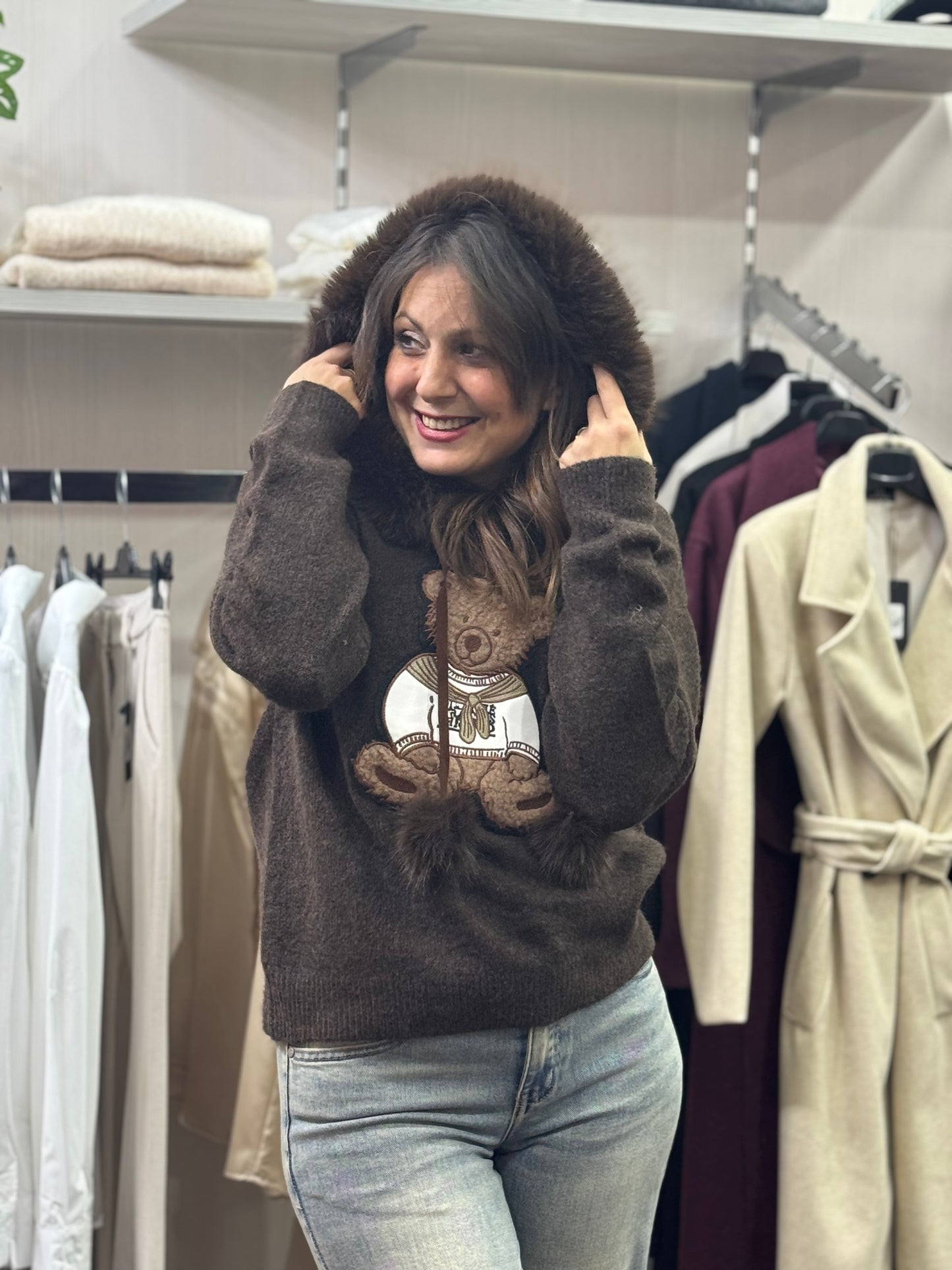 Maglioncino Teddy cioccolato