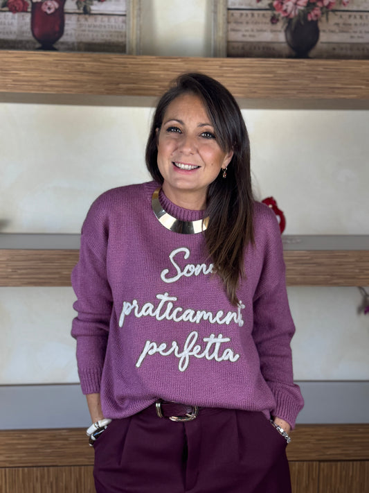 Maglioncino Magenta Perfetta