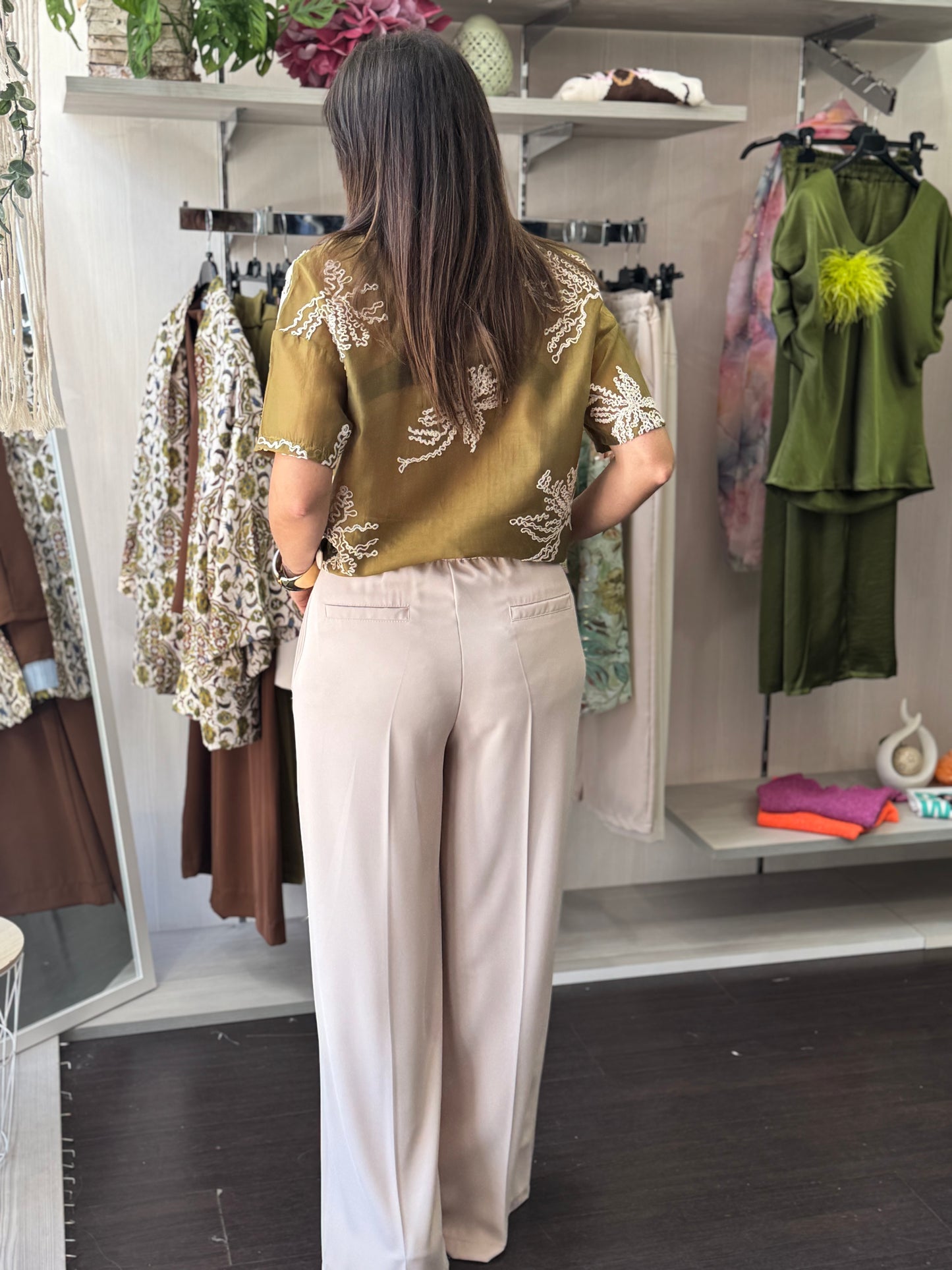 Pantalone panna cady